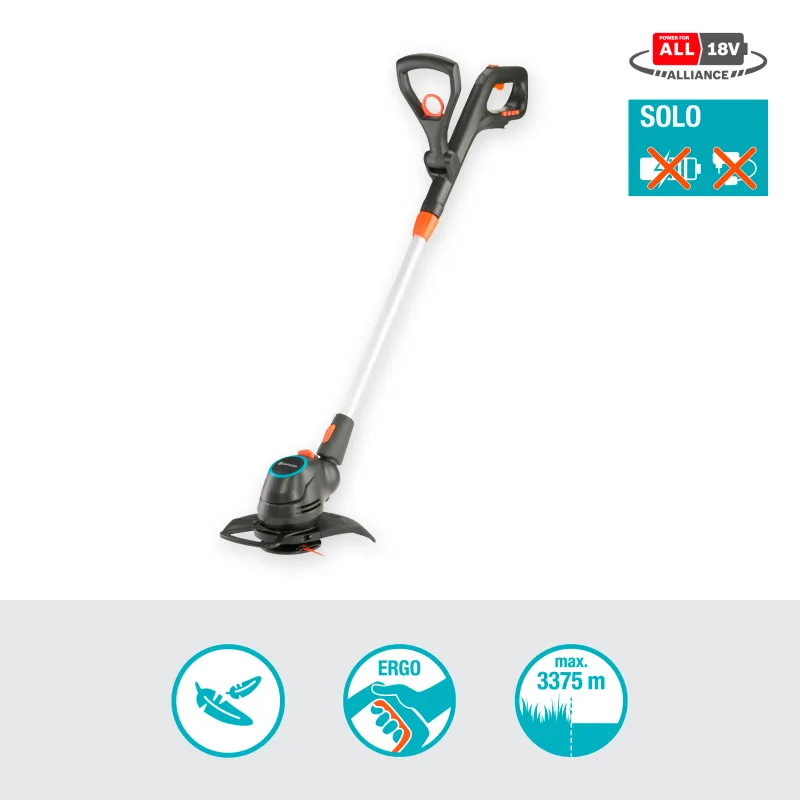 Akkutrimmeri GARDENA ComfortCut Li-18/23 P4A ilman akkua